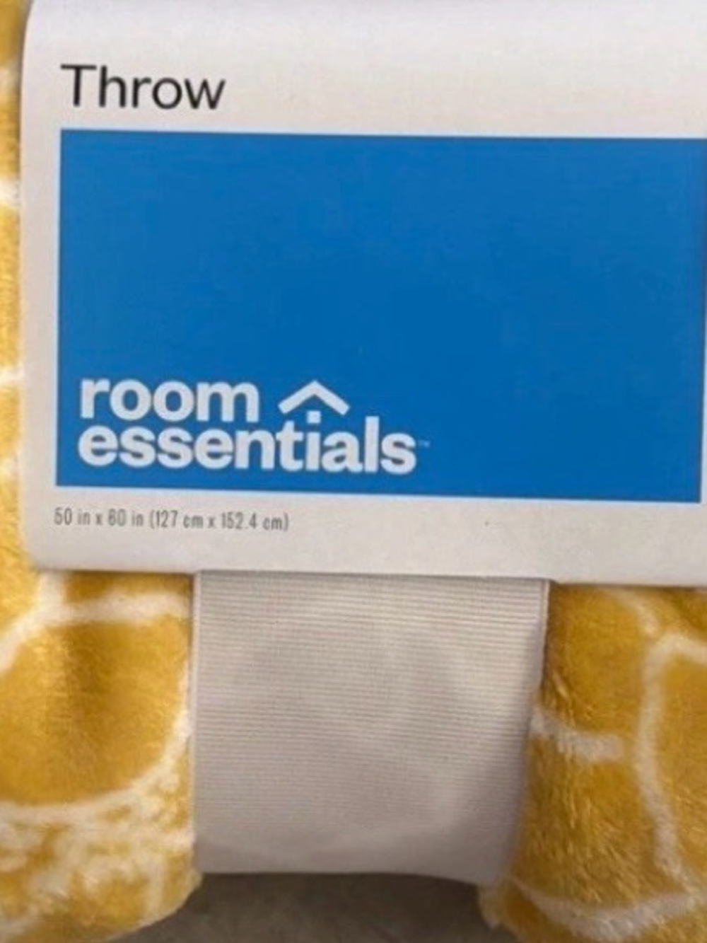 Room Essentials Plush Throw Blanket 50”x60” NWT